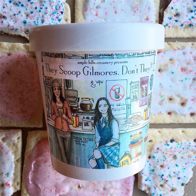 Gå ahead, eat all your happy feelings with this Gilmore Girls ice cream. 