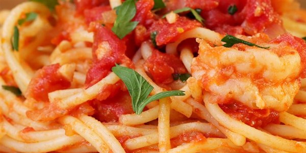 Vienkartinis puodelis Garlic Tomato Shrimp Pasta