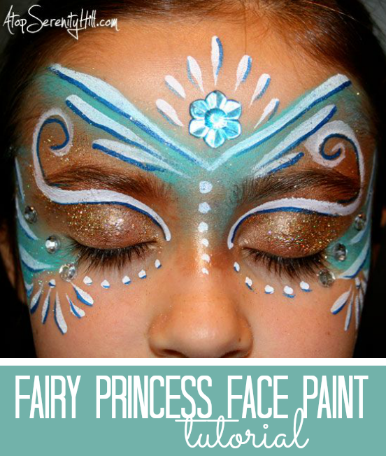 Față paint fairy makeup