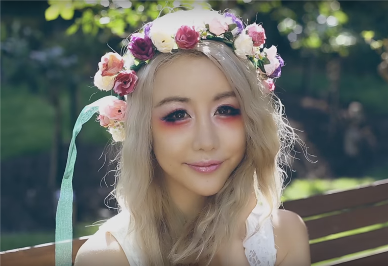 Floral fairy makeup