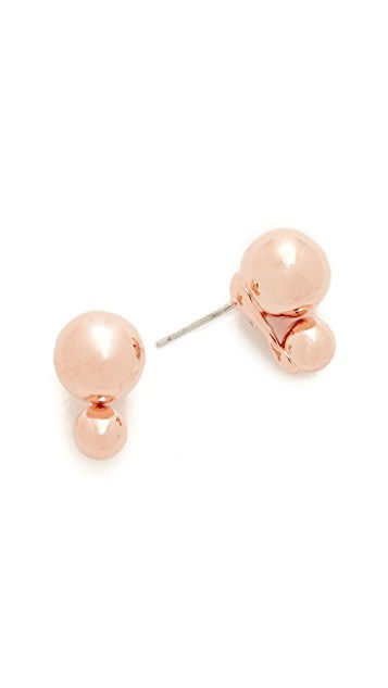 Кате Spade New York precious double bauble stud earrings