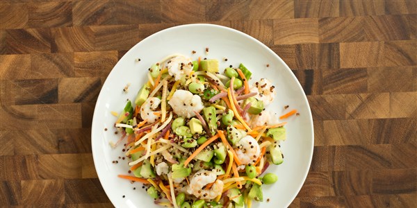 asiatic Shrimp and Carrot Slaw 