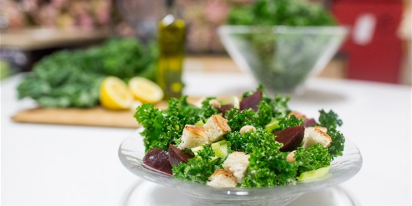  4-ingredient kale salad we're obsessed with 