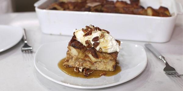 Kanel French Toast Casserole with Whipped Ricotta