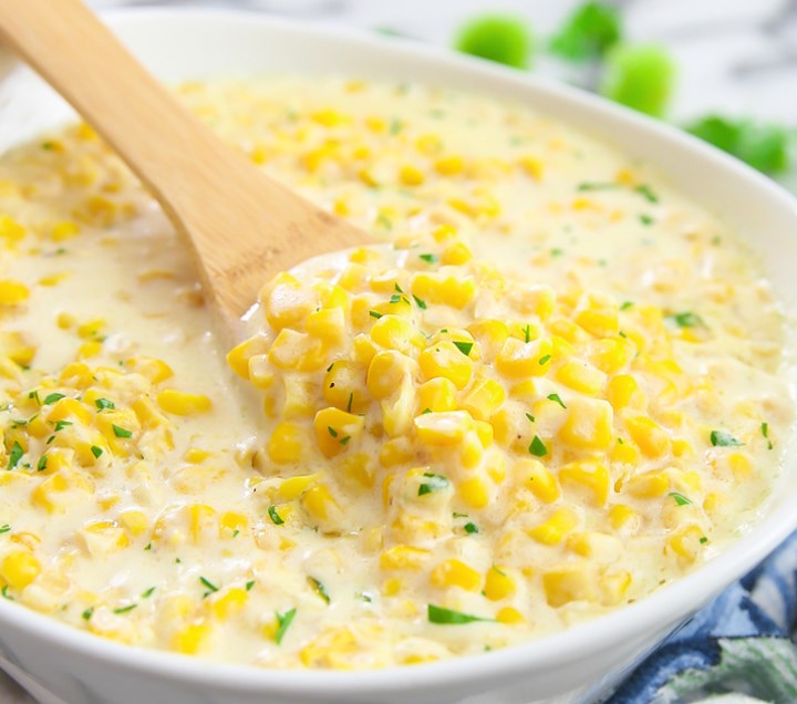 Långsam Spis Creamed Corn recipe