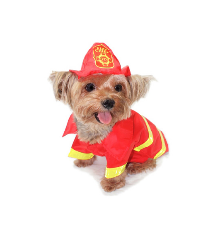 Pompier dog Halloween costume