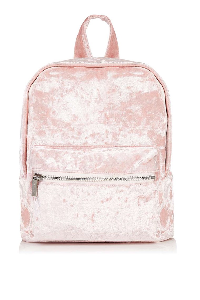 Liesas Dip Pink Velvet Backpack