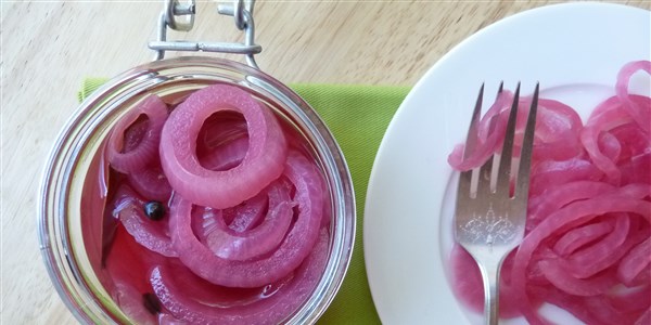 Inlagd Red Onions