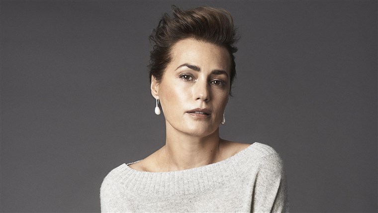  Winser London Autumn Winter 2014 campaign features model Yasmin Le Bon, 49.