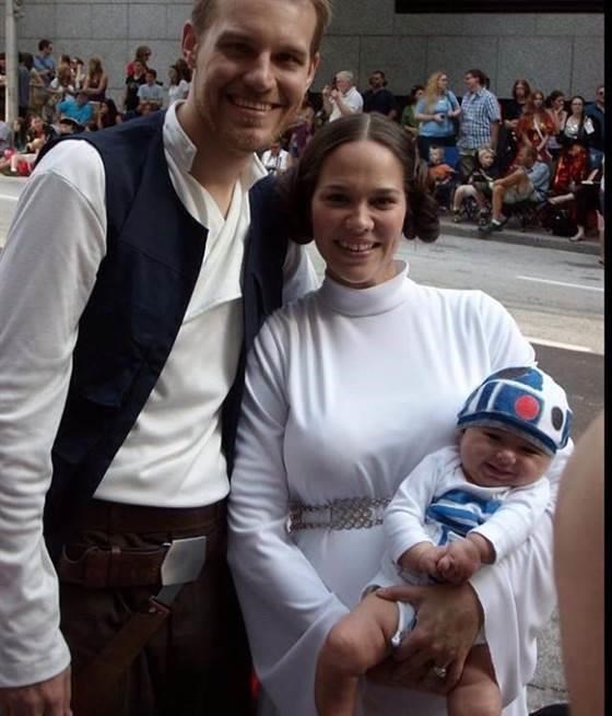 Lukas Skywalker and Princess Leia Halloween Costume