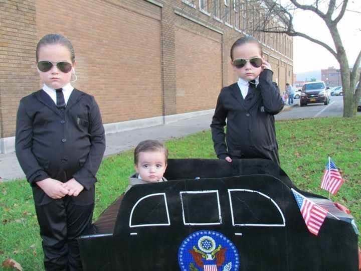Šeima Halloween Costumes: Secret Service