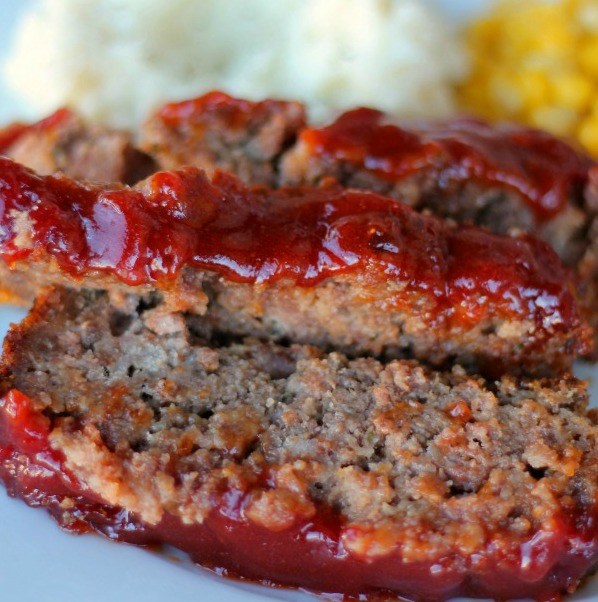 Ljuv and tangy meatloaf