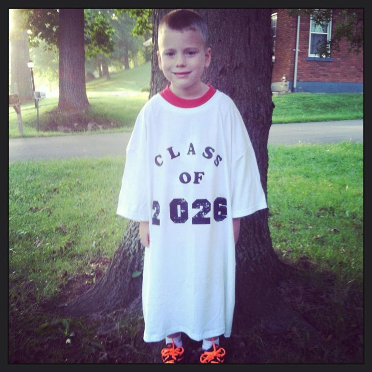Noi can't wait to see how this tee shirt fits when this little guy is in high school! 