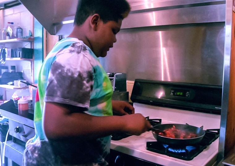 MasterChef Junior contestant Ben Watkins cooks at his family's former restaurant: Big Ben's Bodacious Barbecue.