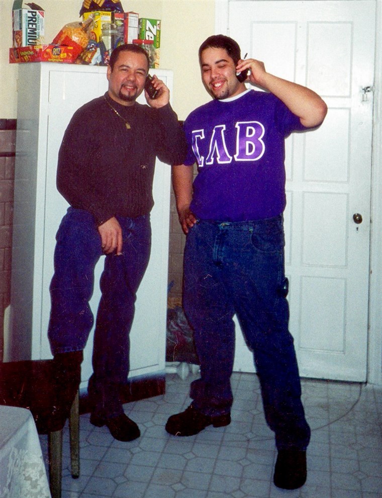 Arielis Castro (left), and his son Anthony. 