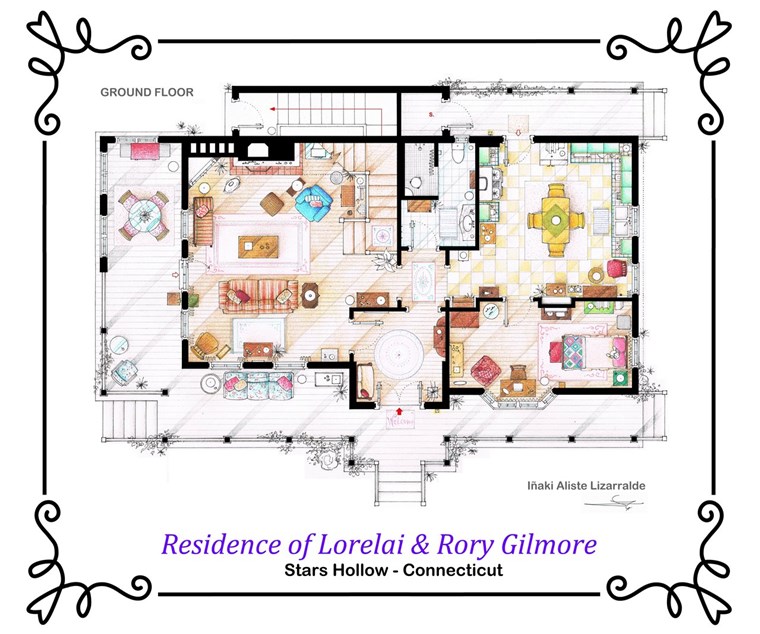 Gilmore Girls house floor plan