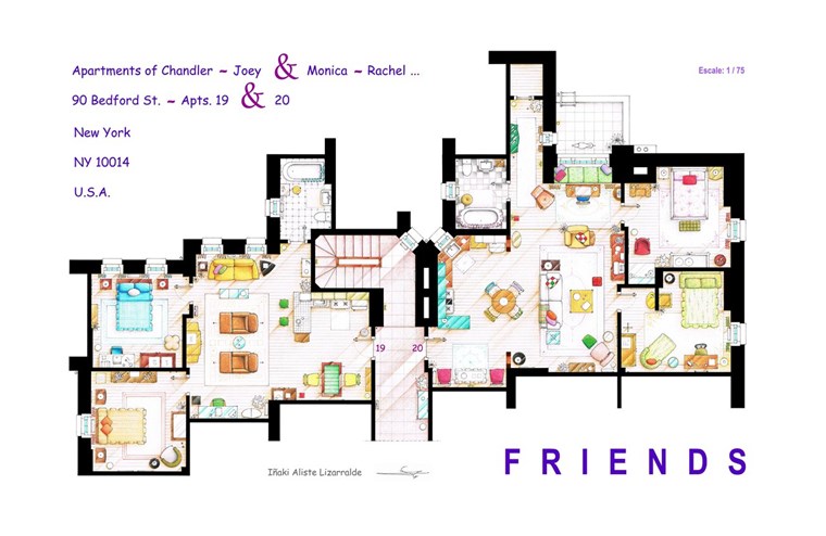 Vänner apartment floor plan