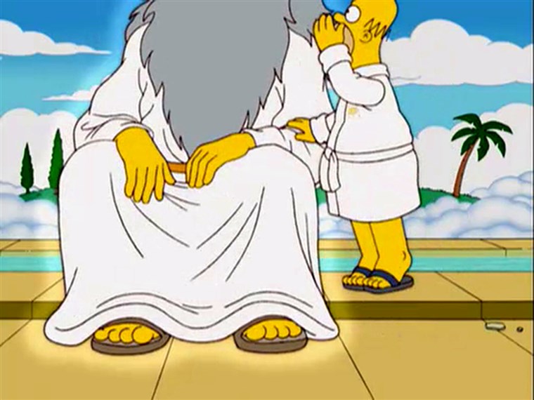 Dievas and Homer Simpson