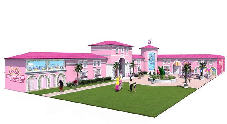  Barbie Dreamhouse Experience in Florida, which is a 10,000-square-foot building, is one of only two in the world along with one in Berlin, Germany. 