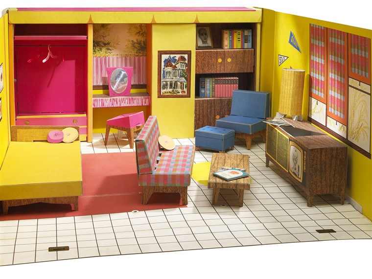  Barbie Dreamhouse Experience features life-sized versions of Barbie's fictional home, all splashed with bright Barbie colors. 