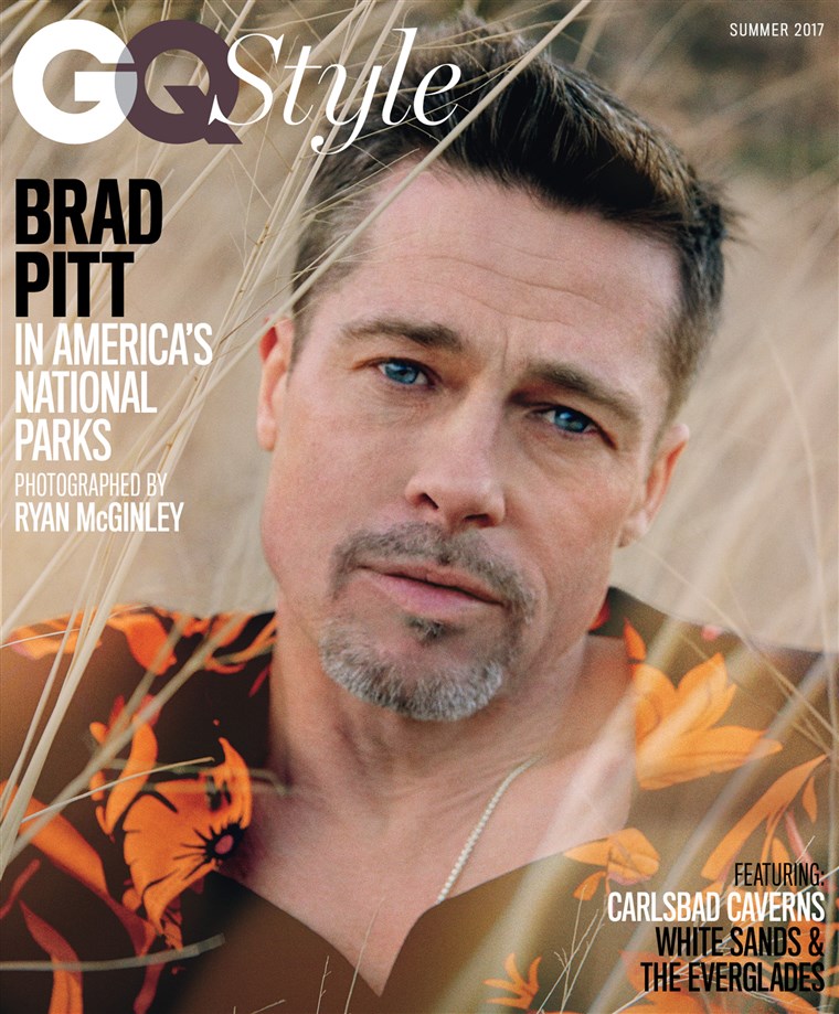 Bradas Pitt on one of three covers of the summer edition of GQ Style.