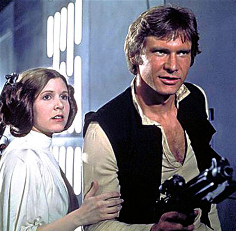Princesė Leia and Han Solo
