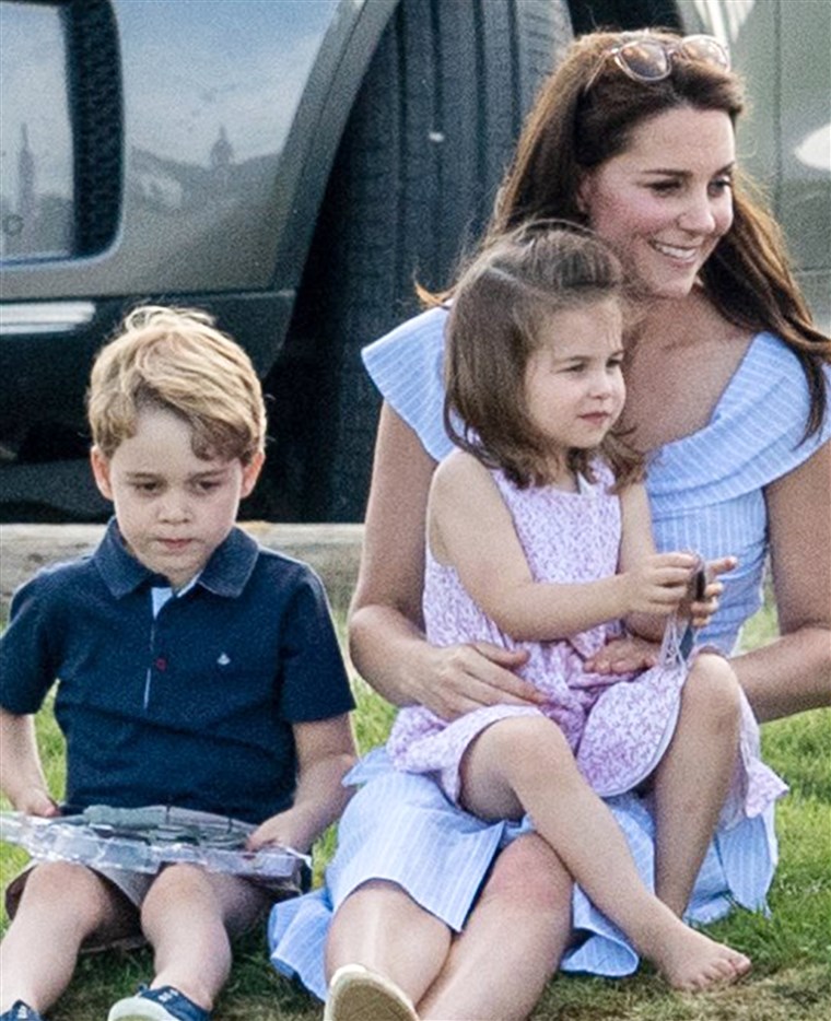 Före detta Kate Middleton with kids