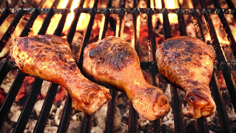 Kaip to use a charcoal grill to cook chicken