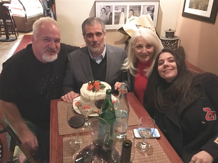 Artă Smith with the Germanottas (aka the Gagas): Lady Gaga's dad Joe, mom Cynthia and sister Natali.