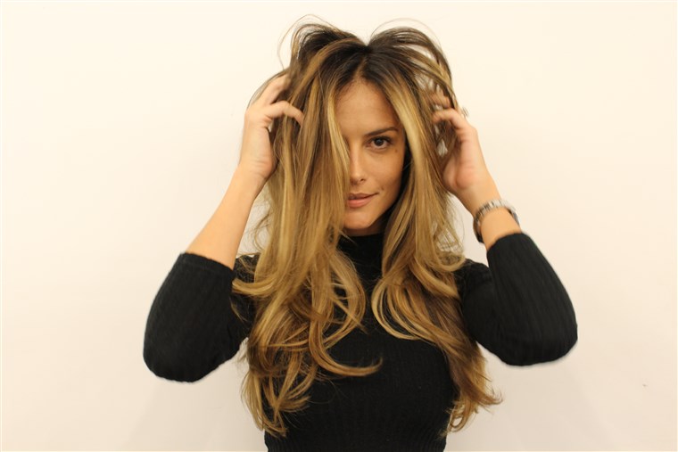 Cinamona swirl hair on model Natalia Borges