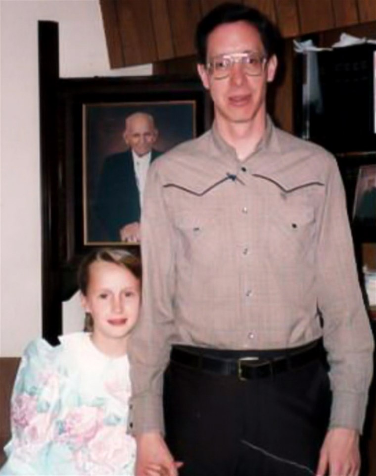 Rachel Jeffs and her father