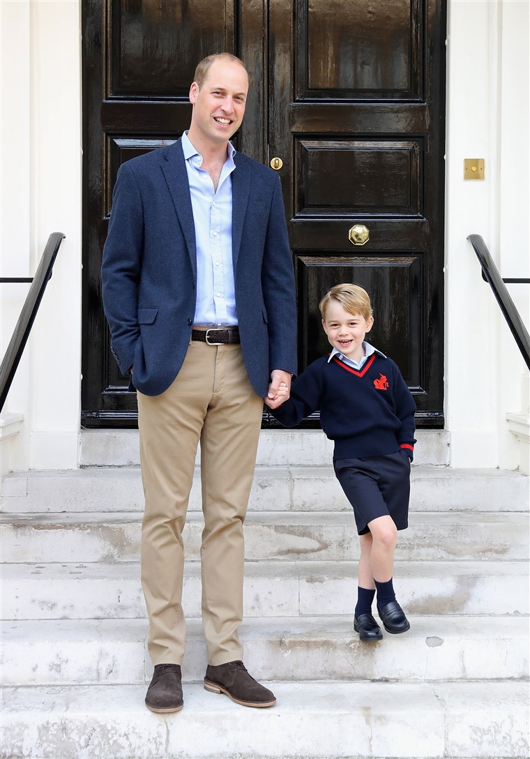 Bild: Prince George Attends Thomas's Battersea On His First Day At School