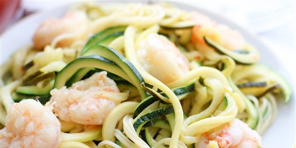 Zucchini Noodles with Shrimp Scampi