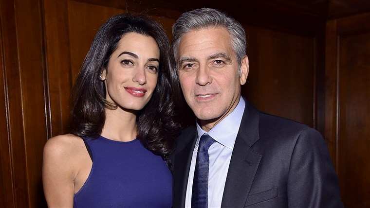 Georgeas Clooney and Amal Clooney