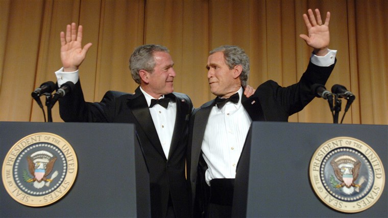 председник George W. Bush, comedian Steve Bridges