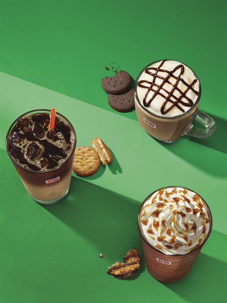 Dunkin' Donuts Girl Scout inspired flavors are available February 26 through May nationwide.