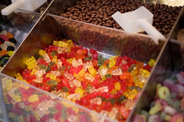 Gummy bears, snacks, candy