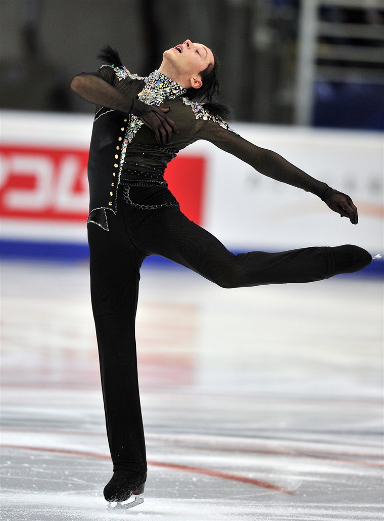 Weir performs on November 9, 2012 during the men's short program of the Russia's Cup at the Megasport arena in Moscow.