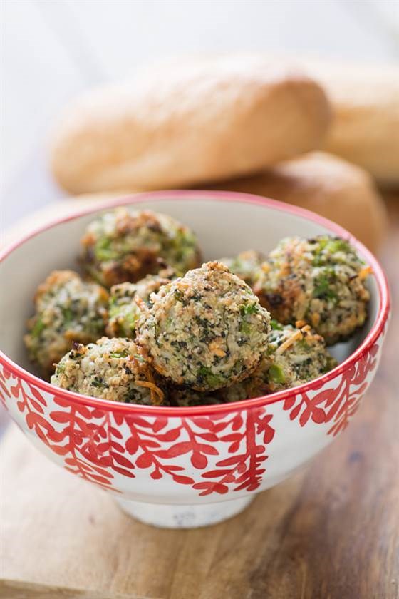 Brokoliai and parmesan veggie balls