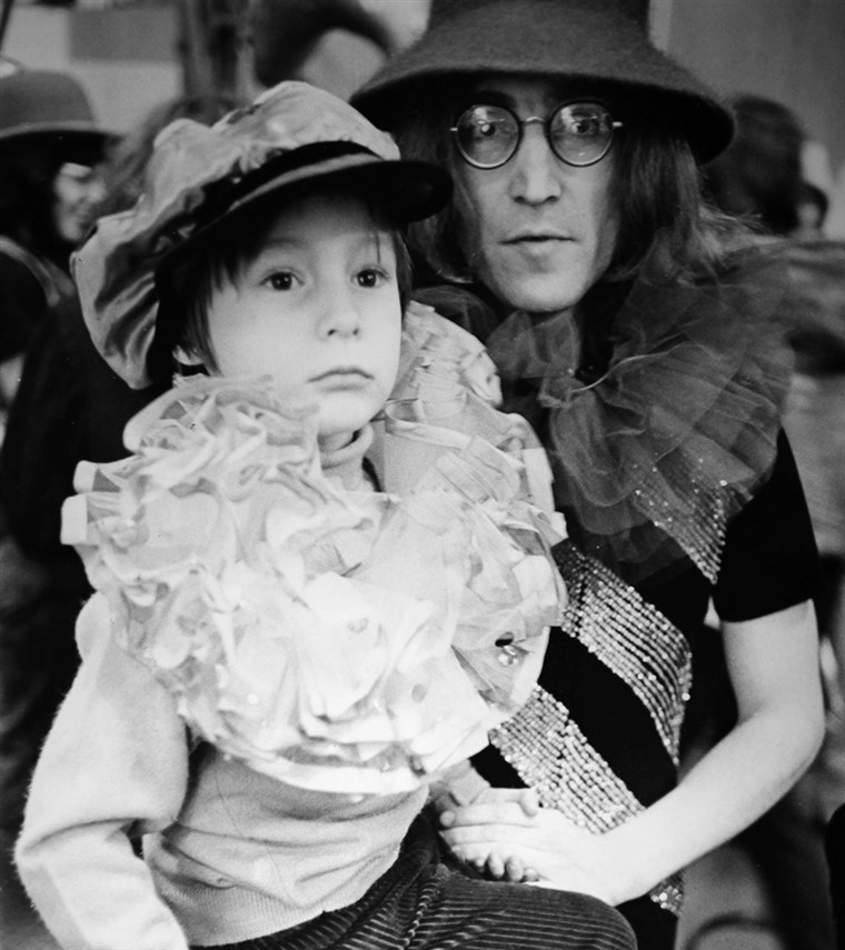 Ioan Lennon and his son Julian Lennon