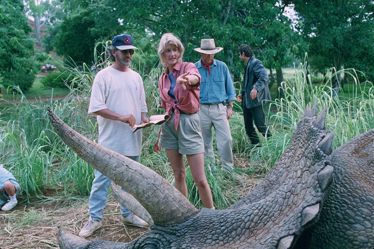 Иза сцене photos for an upcoming Jurassic Park @ 25 post