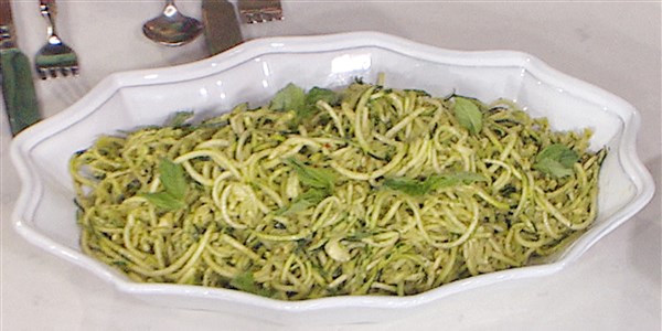 Zucchini Noodles with Avocado Pesto