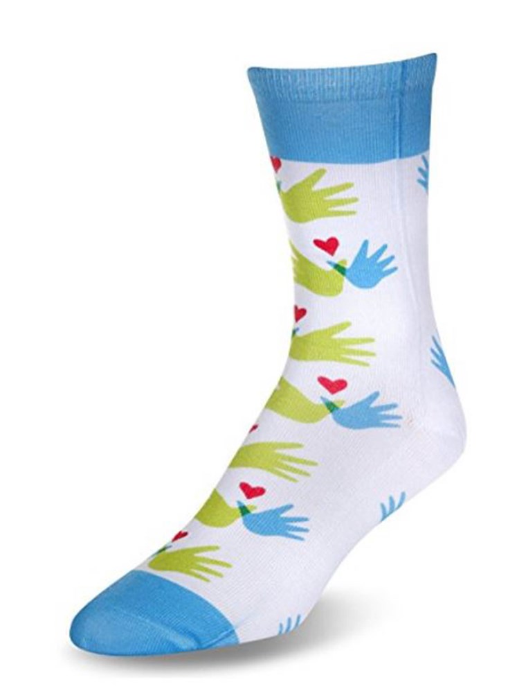 Ове socks, $12, raise awareness (and funds) for Williams Syndrome.