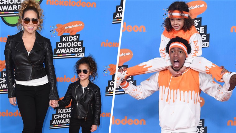 Мариах Carey, Monroe / INGLEWOOD, CA - MARCH 24: Moroccan Scott Cannon (top) and Nick Cannon attend Nickelodeon's 2023 Kids' Choice Awards at The Forum on March 24, 2023 in Inglewood, California.