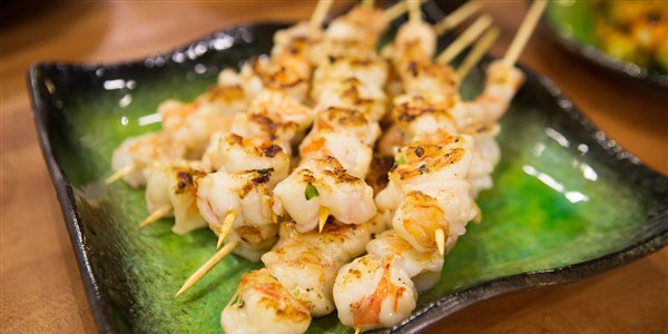La grătar Shrimp with Yuzu Butter