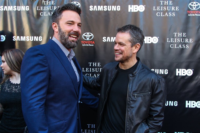 ен Affleck and Matt Damon attend The Project Greenlight Season 4 premiere of 'The Leisure Class'
