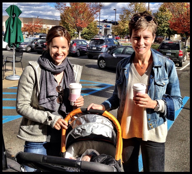 време to refill those coffee cups... baby number two is on the way for Jenna Wolfe and Stephanie Gosk!