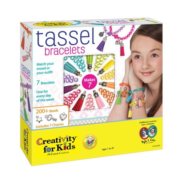 Kūrybiškumas for Kids Tassel Bracelets