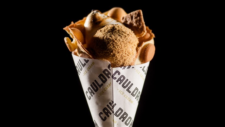 Katilas Ice Cream's S'mores Puffle Cone