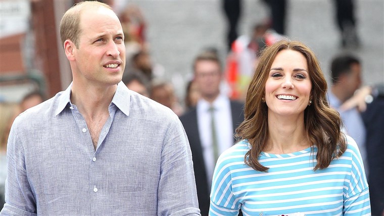 Princas William and his wife, Duchess Kate, the former Kate Middleton